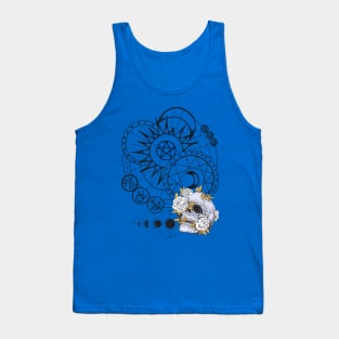 The Skull and the Moon, Sacred Geometry Festival Tank Top